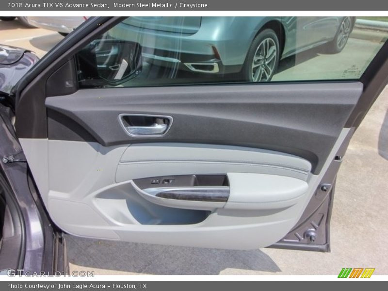 Modern Steel Metallic / Graystone 2018 Acura TLX V6 Advance Sedan