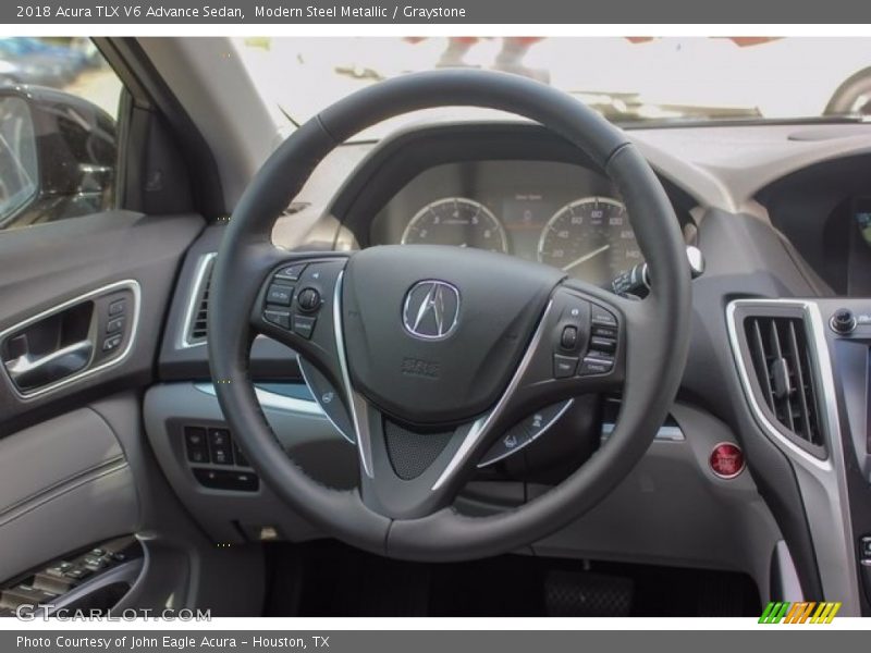 Modern Steel Metallic / Graystone 2018 Acura TLX V6 Advance Sedan