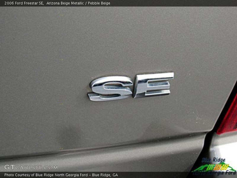 Arizona Beige Metallic / Pebble Beige 2006 Ford Freestar SE