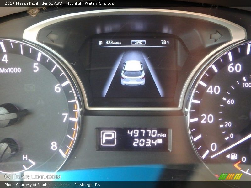 Moonlight White / Charcoal 2014 Nissan Pathfinder SL AWD