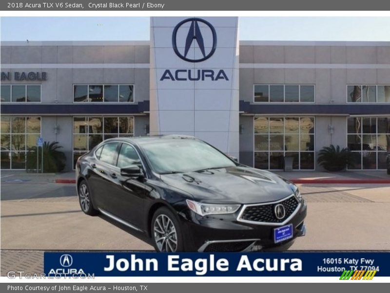 Crystal Black Pearl / Ebony 2018 Acura TLX V6 Sedan