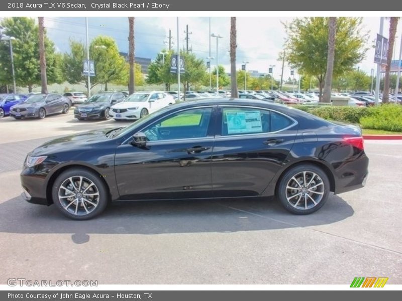 Crystal Black Pearl / Ebony 2018 Acura TLX V6 Sedan