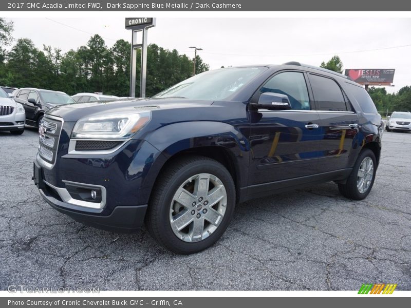 Dark Sapphire Blue Metallic / Dark Cashmere 2017 GMC Acadia Limited FWD