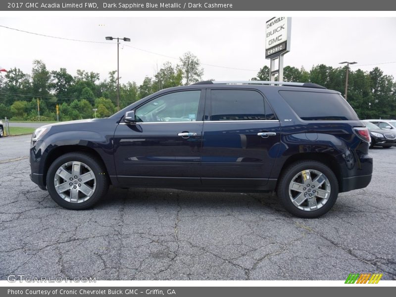 Dark Sapphire Blue Metallic / Dark Cashmere 2017 GMC Acadia Limited FWD