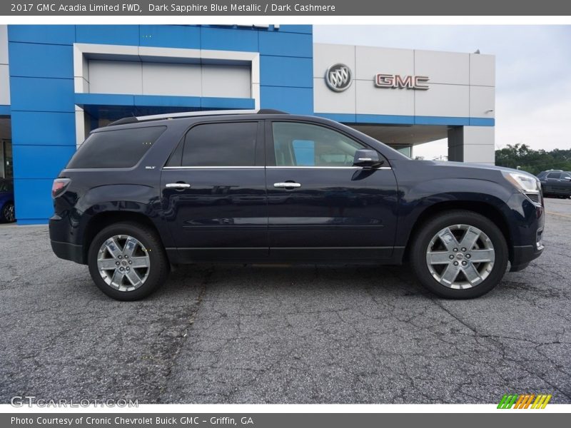 Dark Sapphire Blue Metallic / Dark Cashmere 2017 GMC Acadia Limited FWD