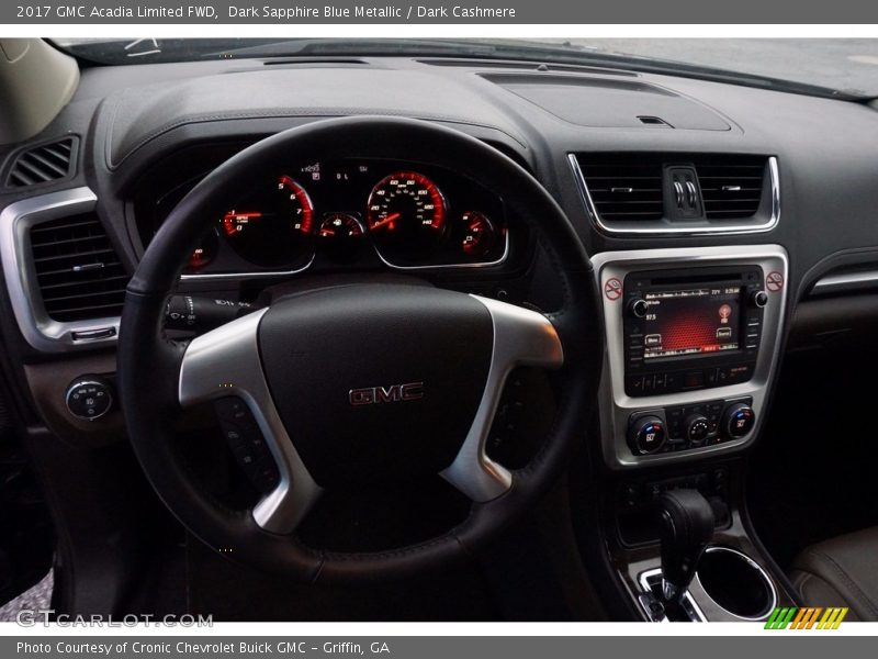 Dark Sapphire Blue Metallic / Dark Cashmere 2017 GMC Acadia Limited FWD