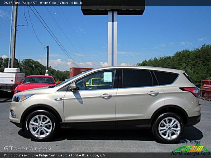 White Gold / Charcoal Black 2017 Ford Escape SE