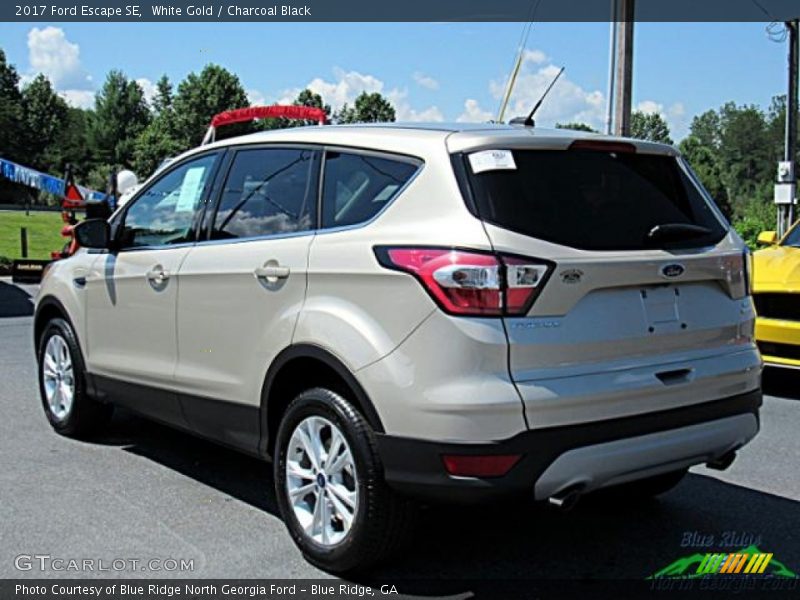 White Gold / Charcoal Black 2017 Ford Escape SE