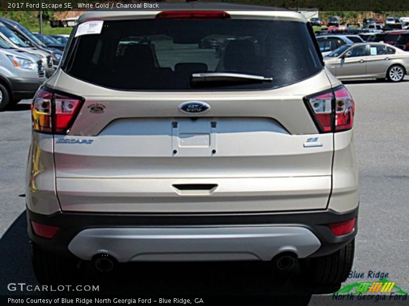 White Gold / Charcoal Black 2017 Ford Escape SE