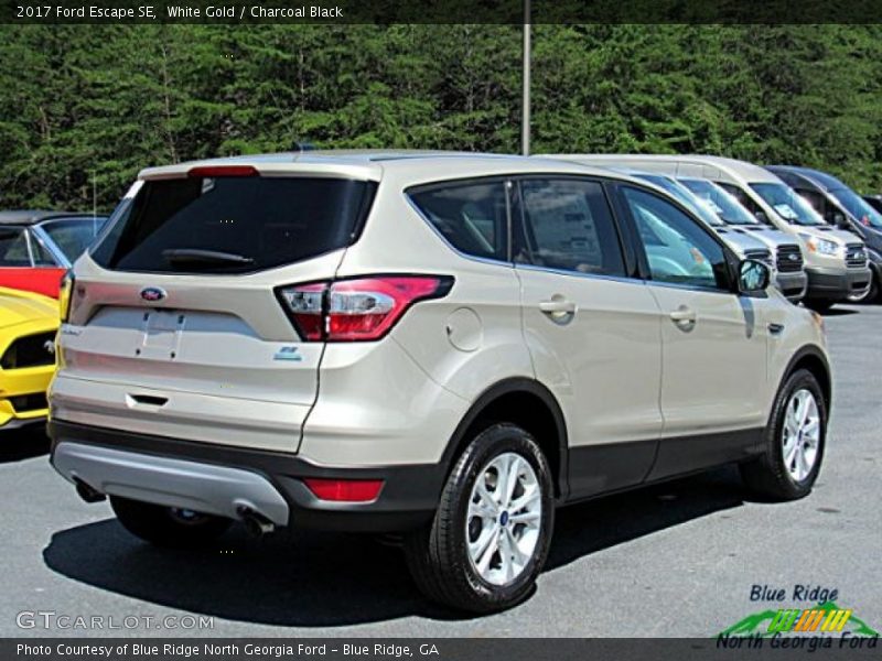 White Gold / Charcoal Black 2017 Ford Escape SE