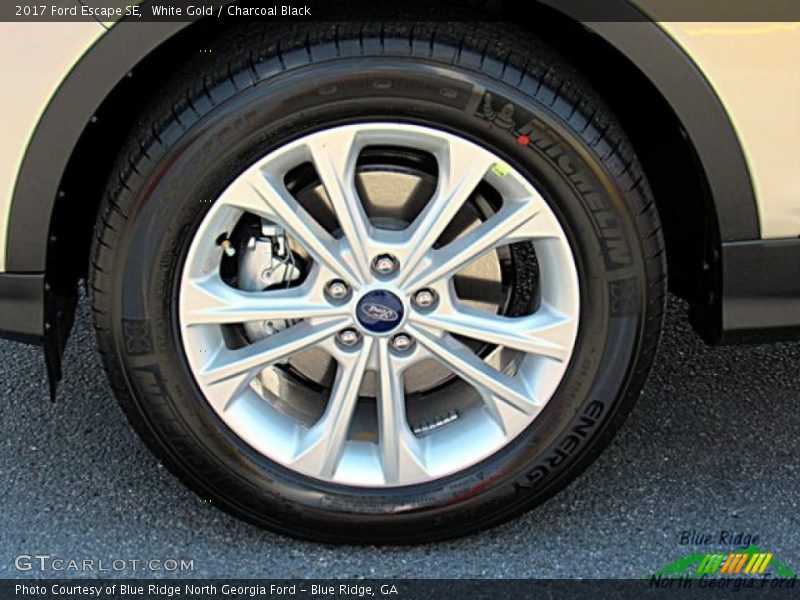 White Gold / Charcoal Black 2017 Ford Escape SE