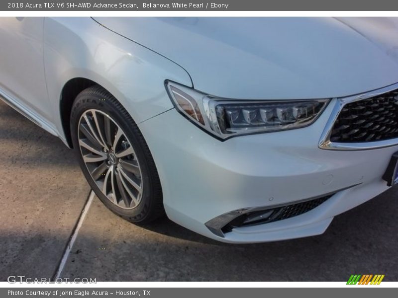 Bellanova White Pearl / Ebony 2018 Acura TLX V6 SH-AWD Advance Sedan