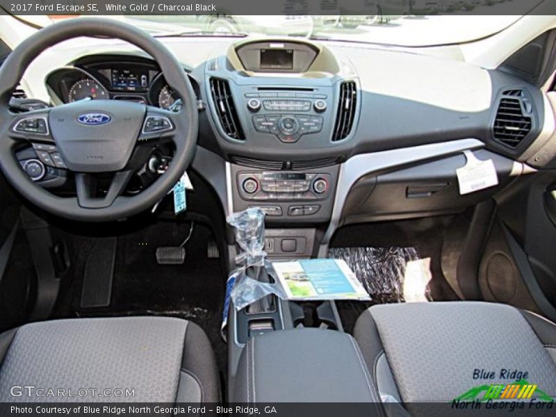 White Gold / Charcoal Black 2017 Ford Escape SE