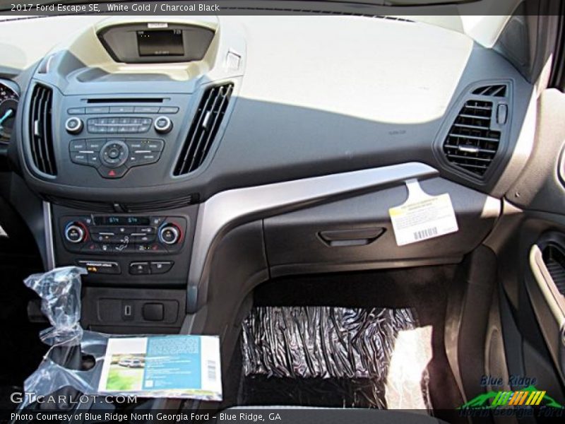 White Gold / Charcoal Black 2017 Ford Escape SE