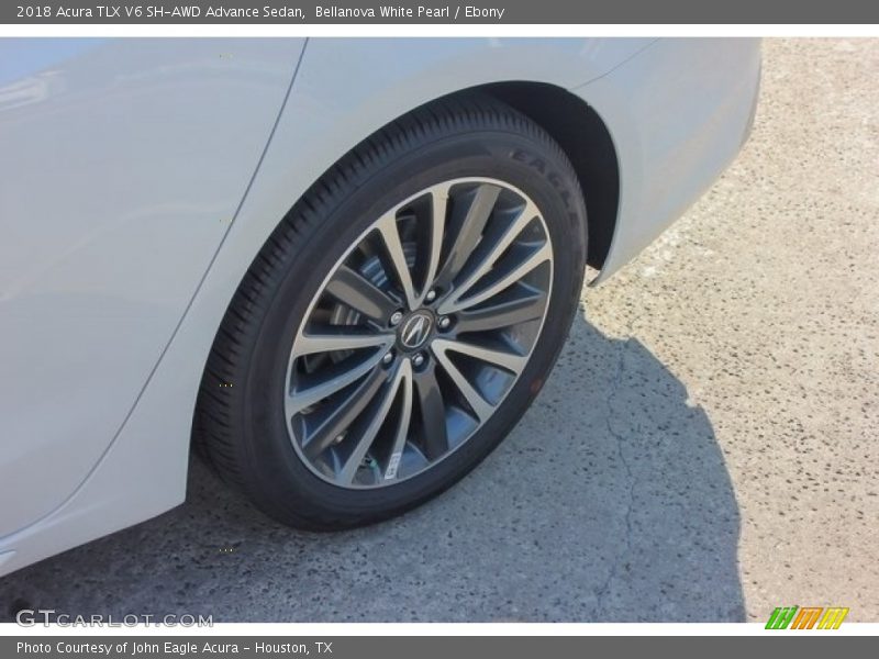 Bellanova White Pearl / Ebony 2018 Acura TLX V6 SH-AWD Advance Sedan