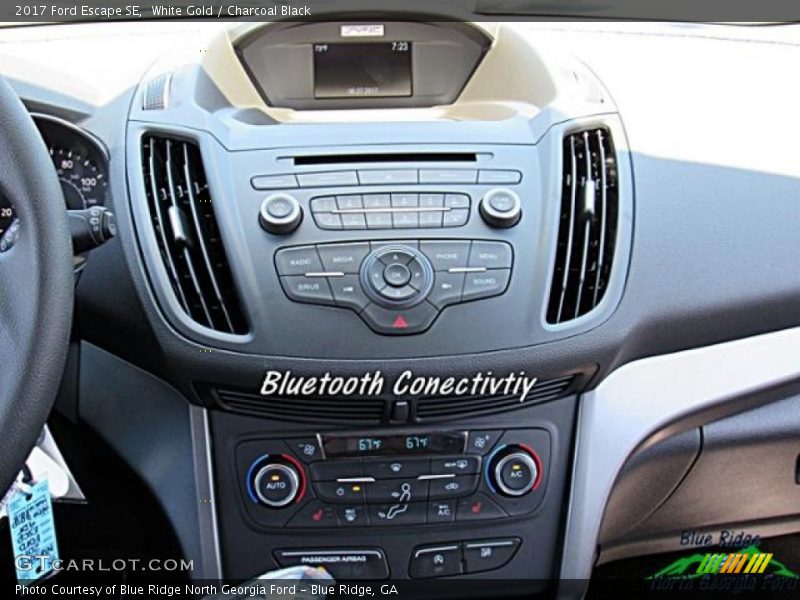 White Gold / Charcoal Black 2017 Ford Escape SE