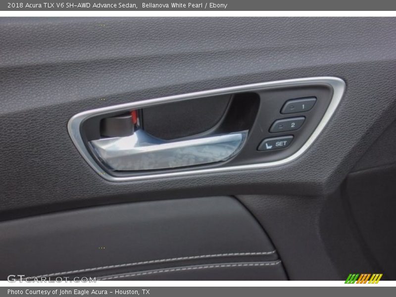 Bellanova White Pearl / Ebony 2018 Acura TLX V6 SH-AWD Advance Sedan