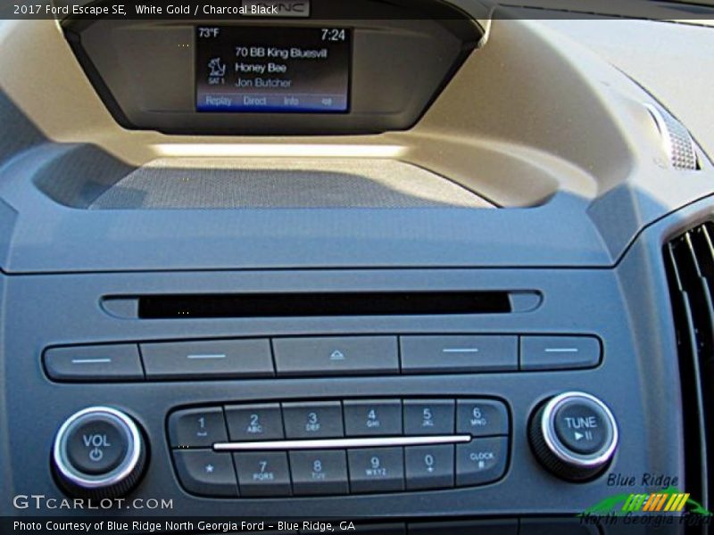 White Gold / Charcoal Black 2017 Ford Escape SE