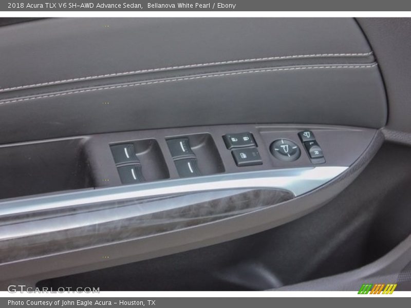 Bellanova White Pearl / Ebony 2018 Acura TLX V6 SH-AWD Advance Sedan