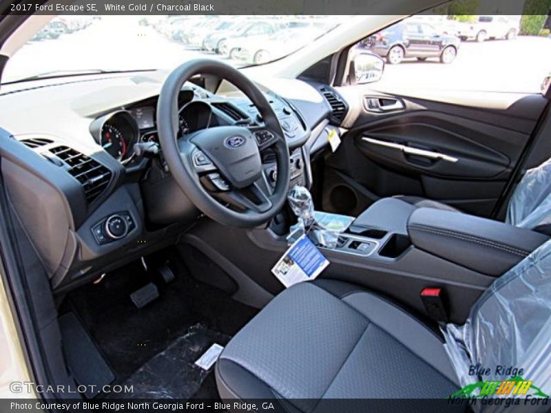 White Gold / Charcoal Black 2017 Ford Escape SE