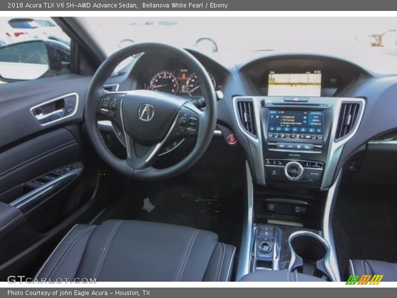 Bellanova White Pearl / Ebony 2018 Acura TLX V6 SH-AWD Advance Sedan