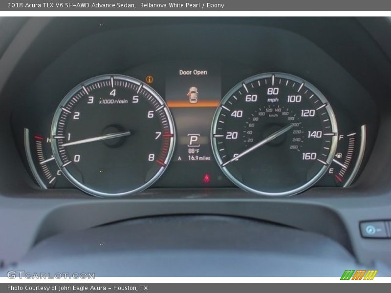 Bellanova White Pearl / Ebony 2018 Acura TLX V6 SH-AWD Advance Sedan