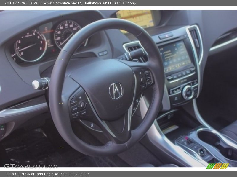 Bellanova White Pearl / Ebony 2018 Acura TLX V6 SH-AWD Advance Sedan