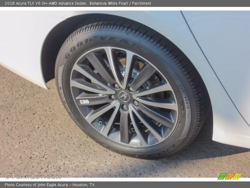 Bellanova White Pearl / Parchment 2018 Acura TLX V6 SH-AWD Advance Sedan