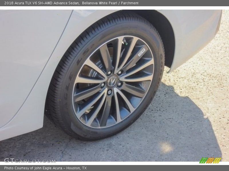 Bellanova White Pearl / Parchment 2018 Acura TLX V6 SH-AWD Advance Sedan