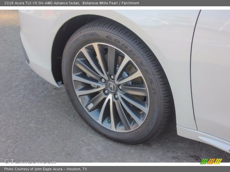 Bellanova White Pearl / Parchment 2018 Acura TLX V6 SH-AWD Advance Sedan