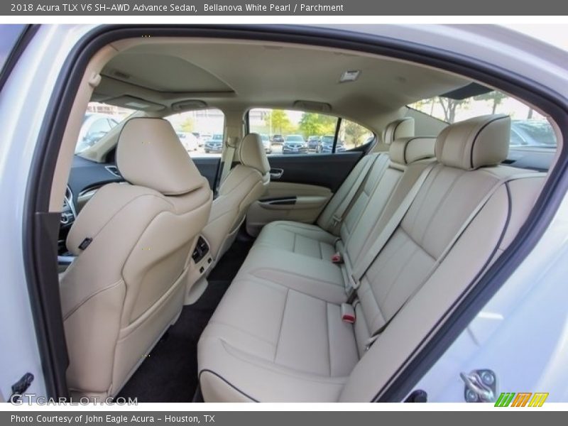 Bellanova White Pearl / Parchment 2018 Acura TLX V6 SH-AWD Advance Sedan