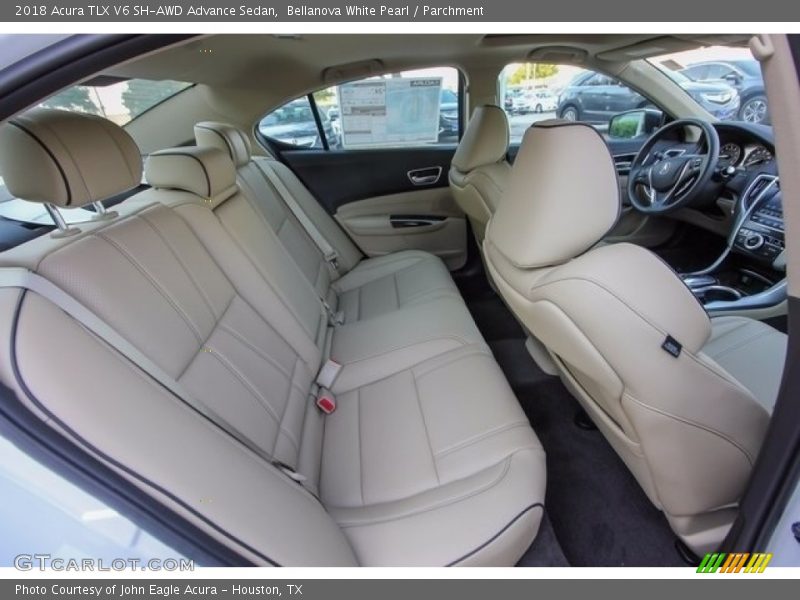 Bellanova White Pearl / Parchment 2018 Acura TLX V6 SH-AWD Advance Sedan