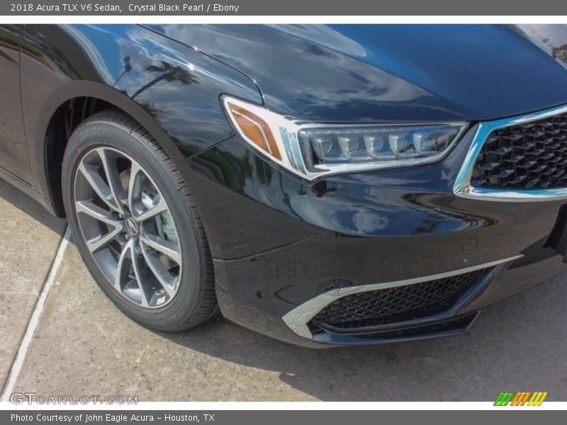 Crystal Black Pearl / Ebony 2018 Acura TLX V6 Sedan