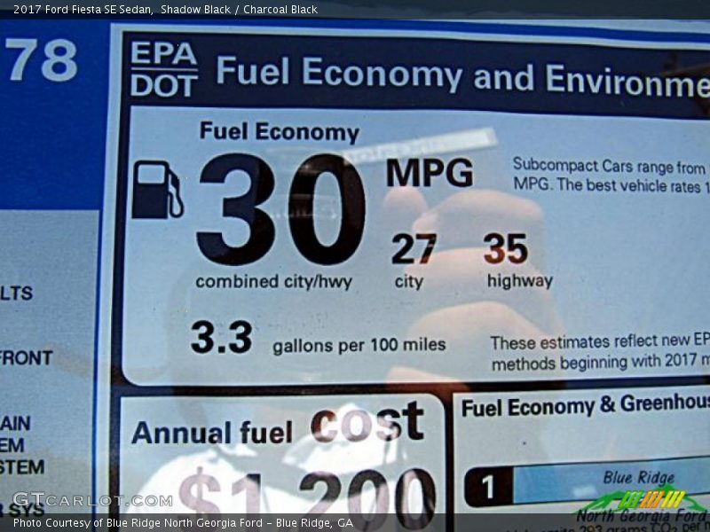 Shadow Black / Charcoal Black 2017 Ford Fiesta SE Sedan