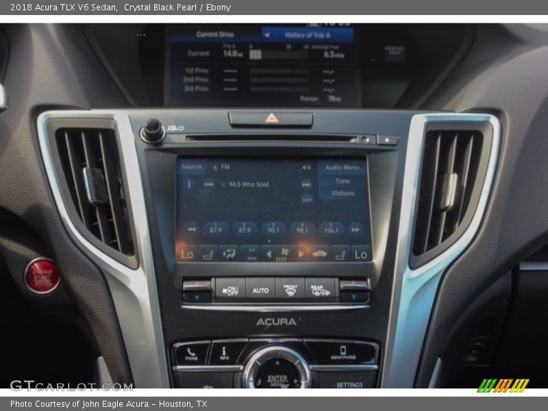 Crystal Black Pearl / Ebony 2018 Acura TLX V6 Sedan
