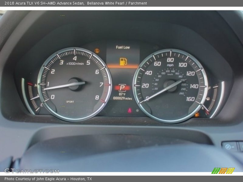  2018 TLX V6 SH-AWD Advance Sedan V6 SH-AWD Advance Sedan Gauges