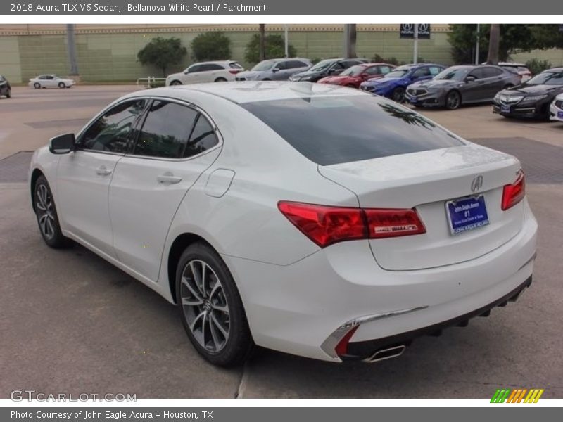 Bellanova White Pearl / Parchment 2018 Acura TLX V6 Sedan