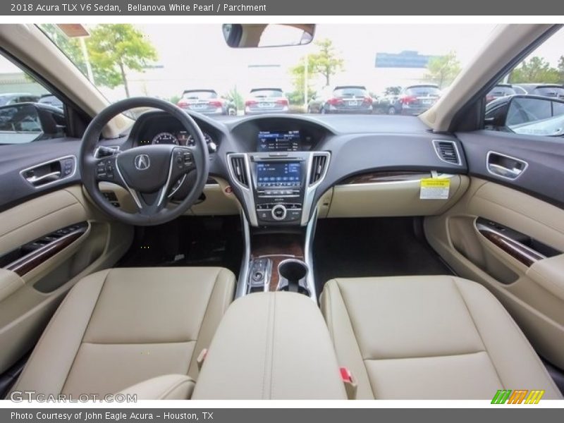 Bellanova White Pearl / Parchment 2018 Acura TLX V6 Sedan