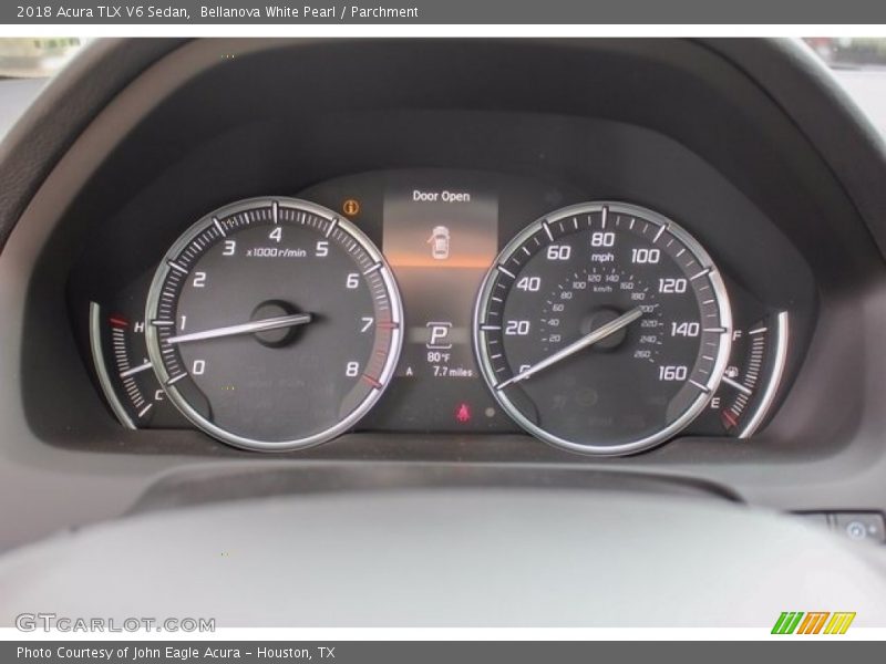 Bellanova White Pearl / Parchment 2018 Acura TLX V6 Sedan