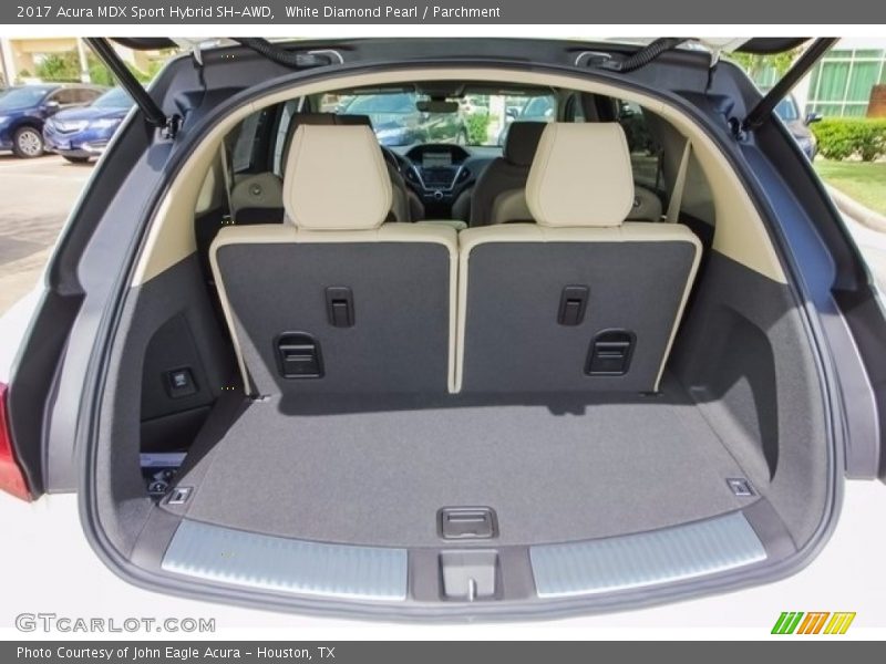 White Diamond Pearl / Parchment 2017 Acura MDX Sport Hybrid SH-AWD