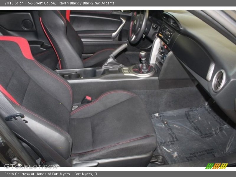 Raven Black / Black/Red Accents 2013 Scion FR-S Sport Coupe