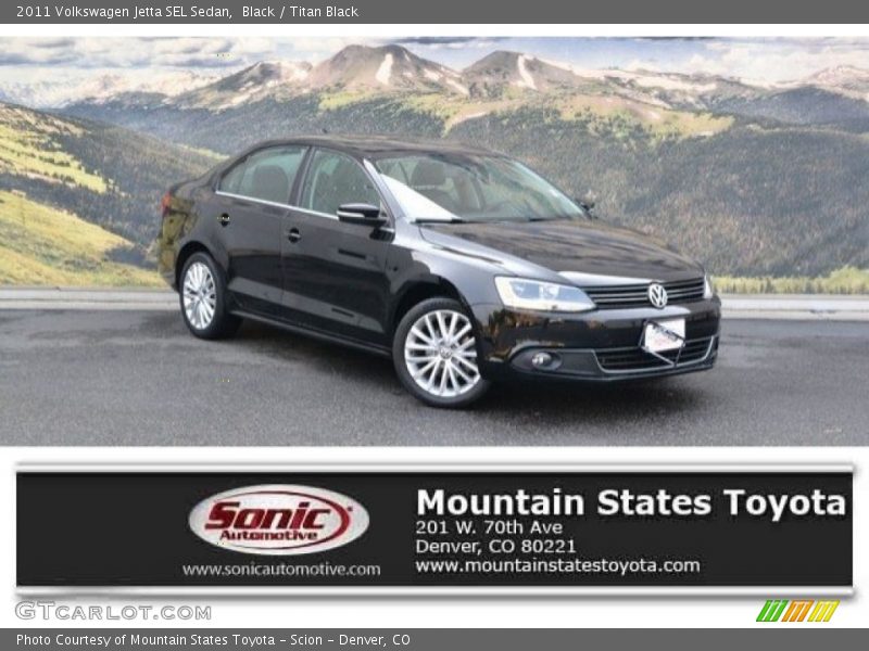 Black / Titan Black 2011 Volkswagen Jetta SEL Sedan