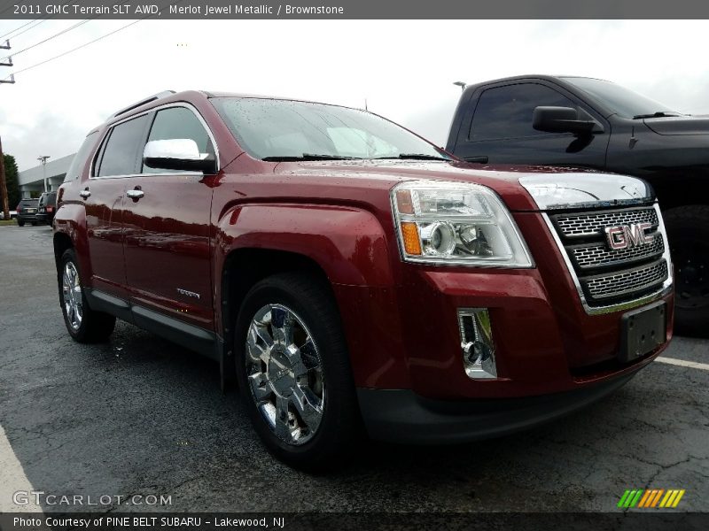 Merlot Jewel Metallic / Brownstone 2011 GMC Terrain SLT AWD
