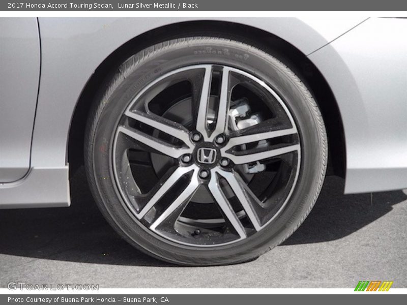 Lunar Silver Metallic / Black 2017 Honda Accord Touring Sedan