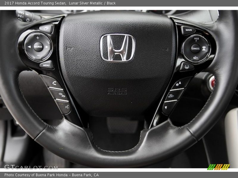 Lunar Silver Metallic / Black 2017 Honda Accord Touring Sedan