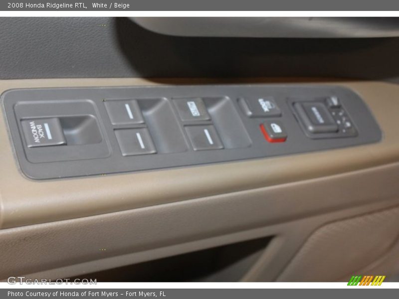 White / Beige 2008 Honda Ridgeline RTL