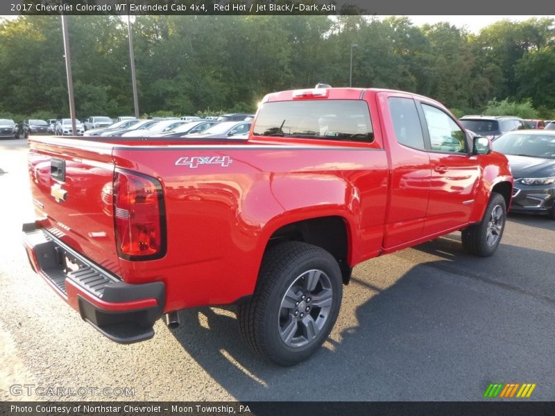 Red Hot / Jet Black/­Dark Ash 2017 Chevrolet Colorado WT Extended Cab 4x4