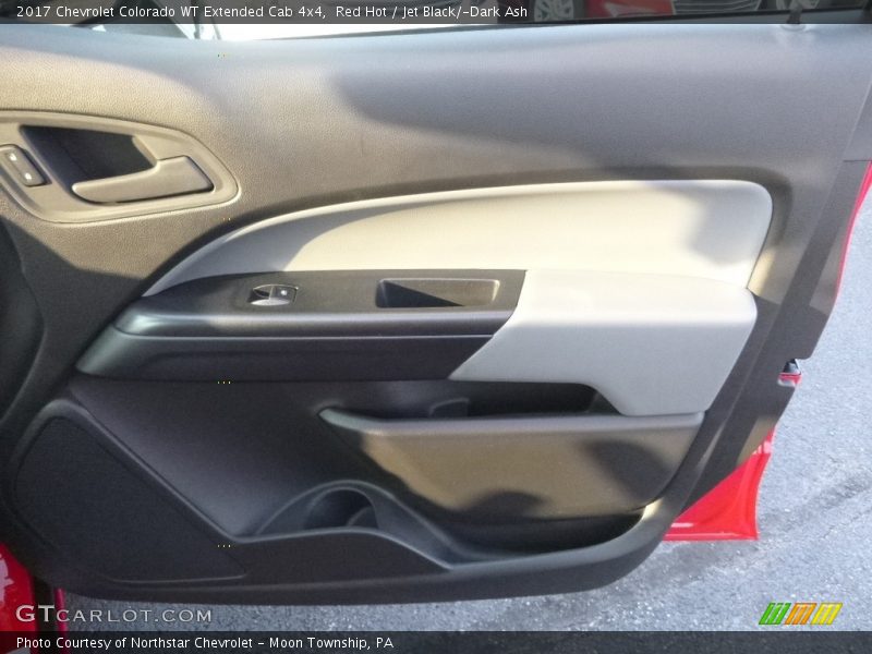 Red Hot / Jet Black/­Dark Ash 2017 Chevrolet Colorado WT Extended Cab 4x4
