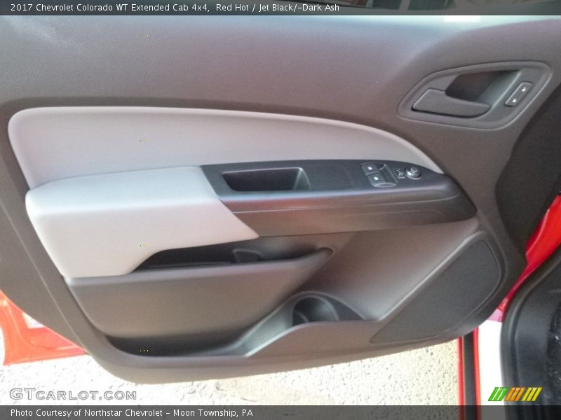 Red Hot / Jet Black/­Dark Ash 2017 Chevrolet Colorado WT Extended Cab 4x4