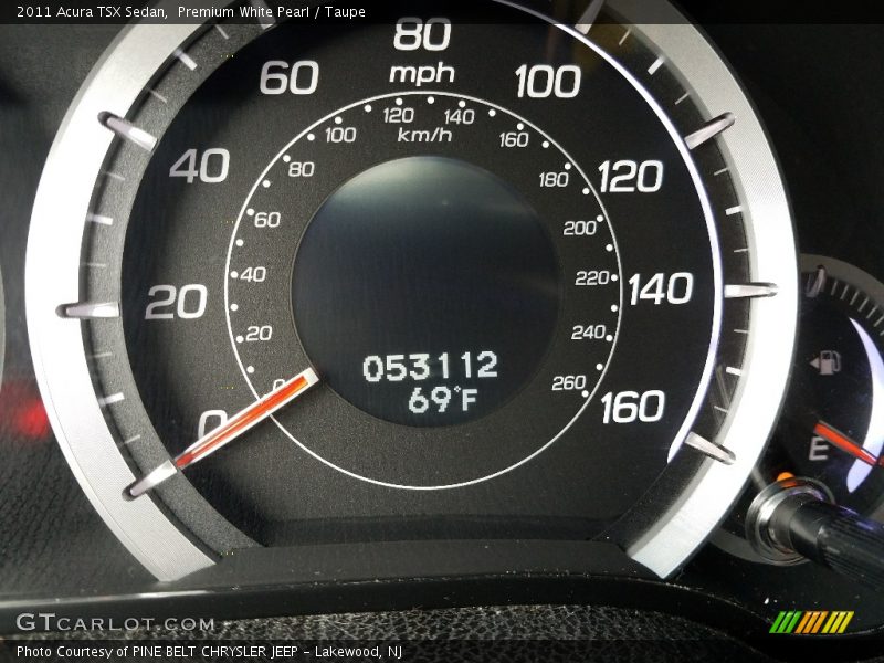 Premium White Pearl / Taupe 2011 Acura TSX Sedan